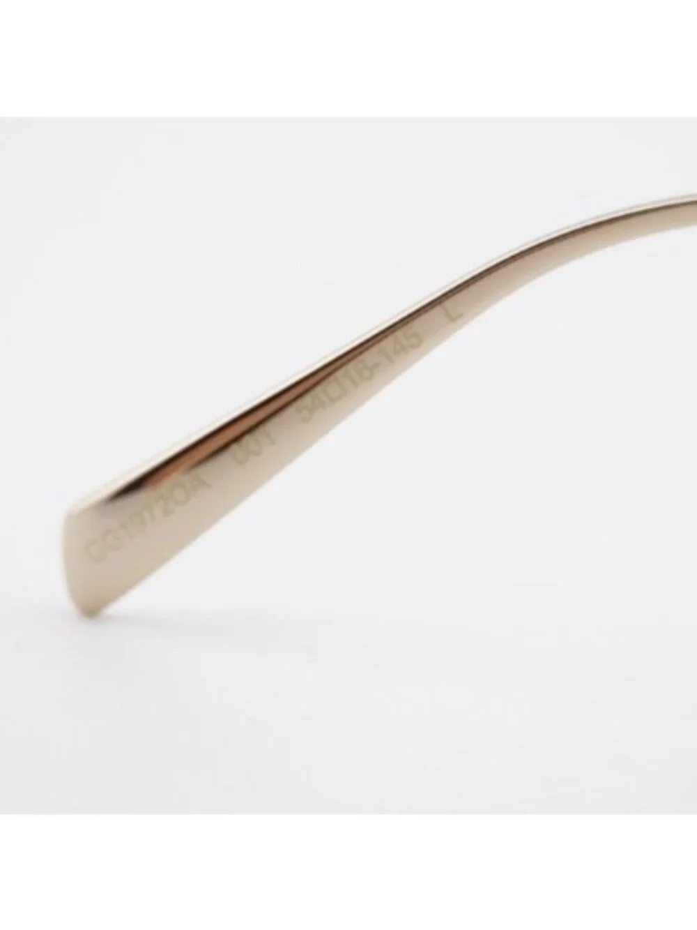 Gucci GG1972OA 001 Eyeglasses Black / Gold 54mm Square Frame